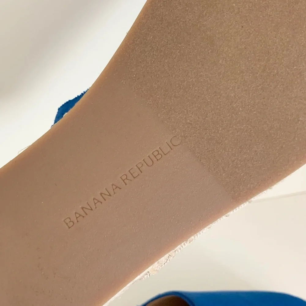 Banana Republic Blue Espadrille Slip-On Shoes